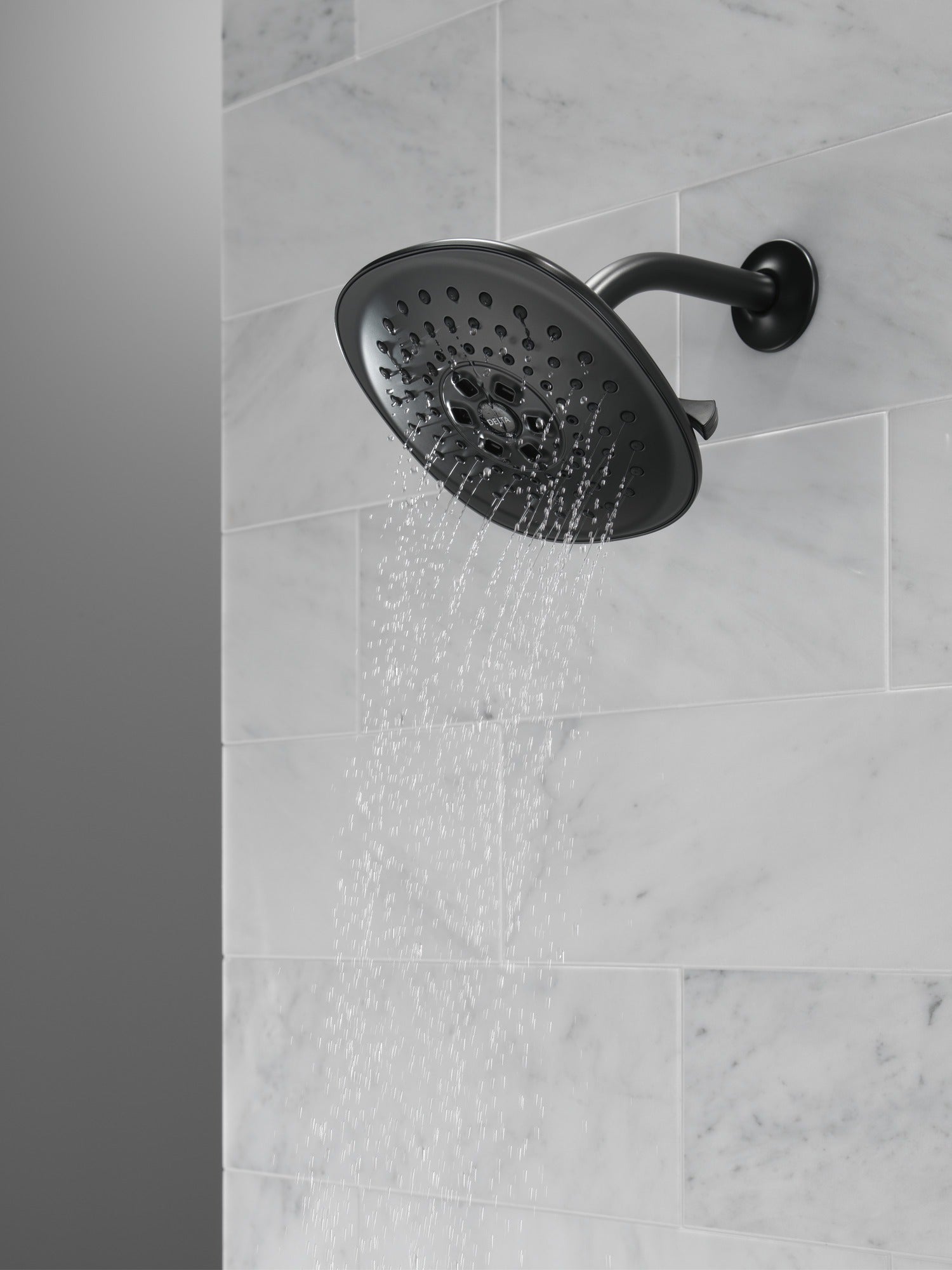 Delta Universal Showering Components H2Okinetic(R) 3-Setting Raincan Shower Head