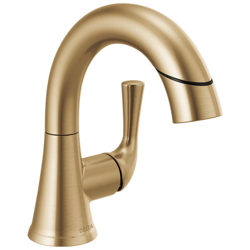 Delta Kayra® Single Handle Pull-Down Bathroom Faucet