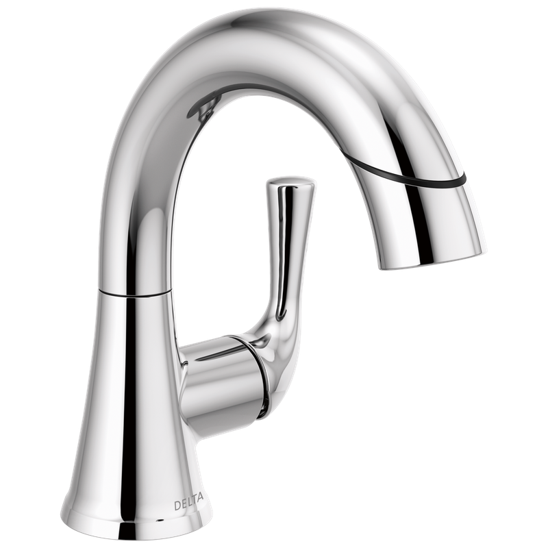 Delta Kayra® Single Handle Pull-Down Bathroom Faucet