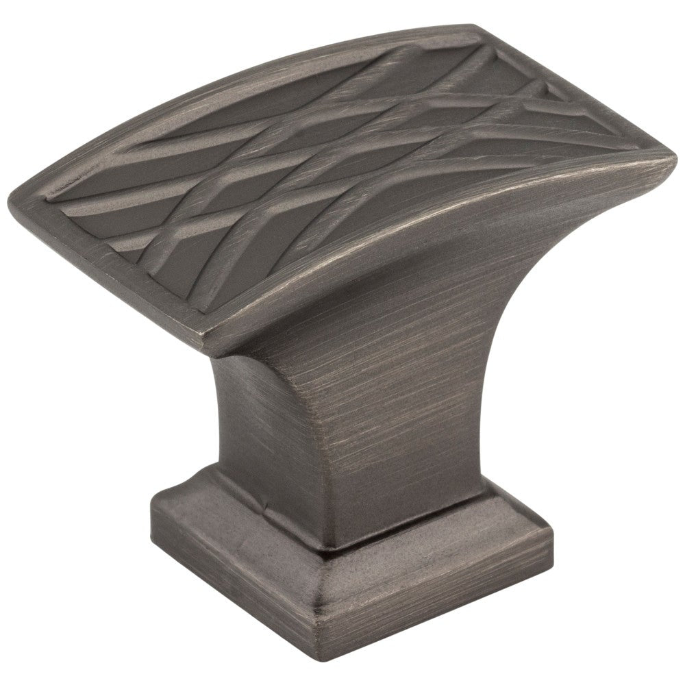 Hardware Resources 1-1/2" Overall Length Rectangle Geometric Pattern Aberdeen Cabinet Knob