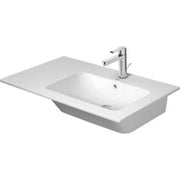 Duravit ME by Starck 32 5/8'' Rectangular Wall Mounted Sink in White with Widespread Faucet Holes and with Overflow