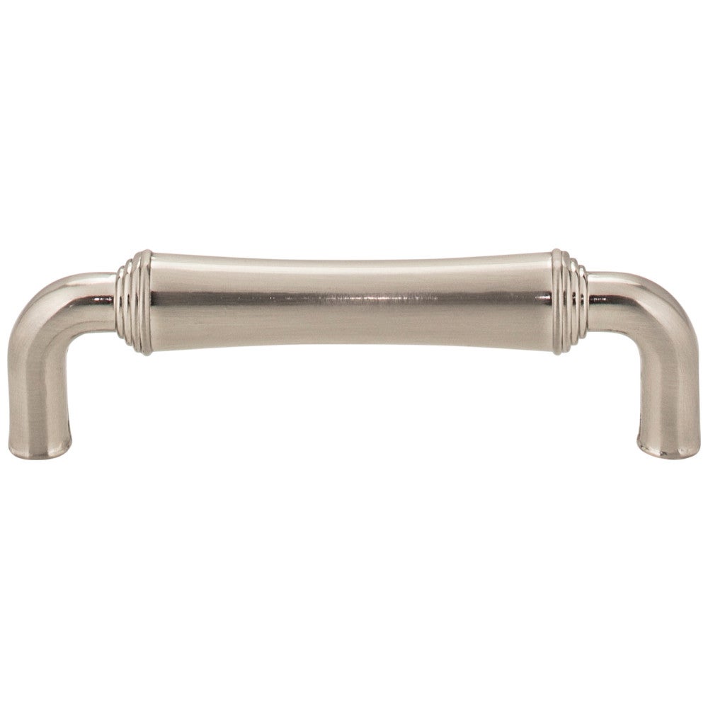 Hardware Resources 96 mm Center-to-Center Satin Nickel Barrel Bremen 2 Cabinet Pull