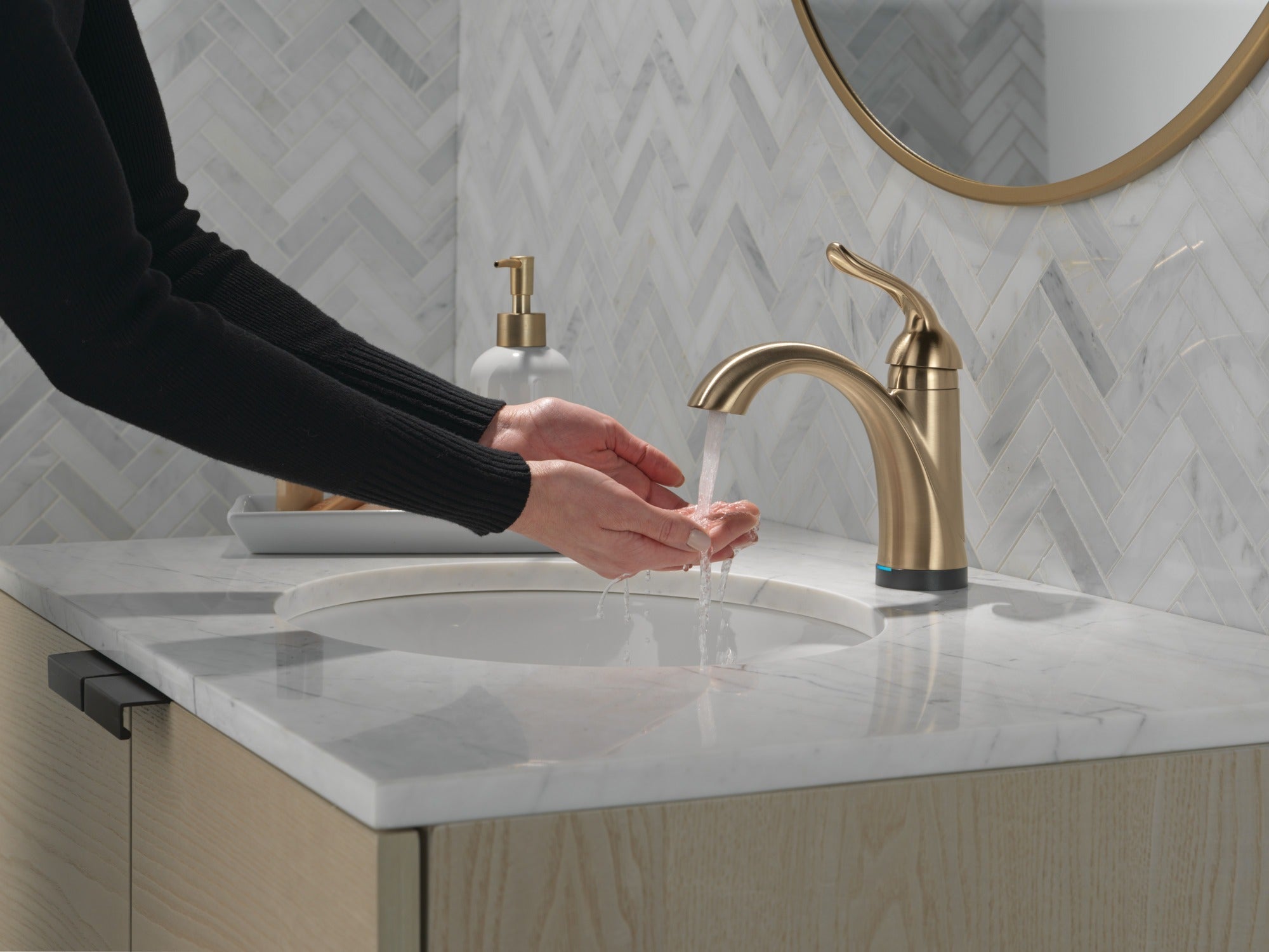 Delta Lahara® Touch2O® Bathroom Faucet with Touchless Technology