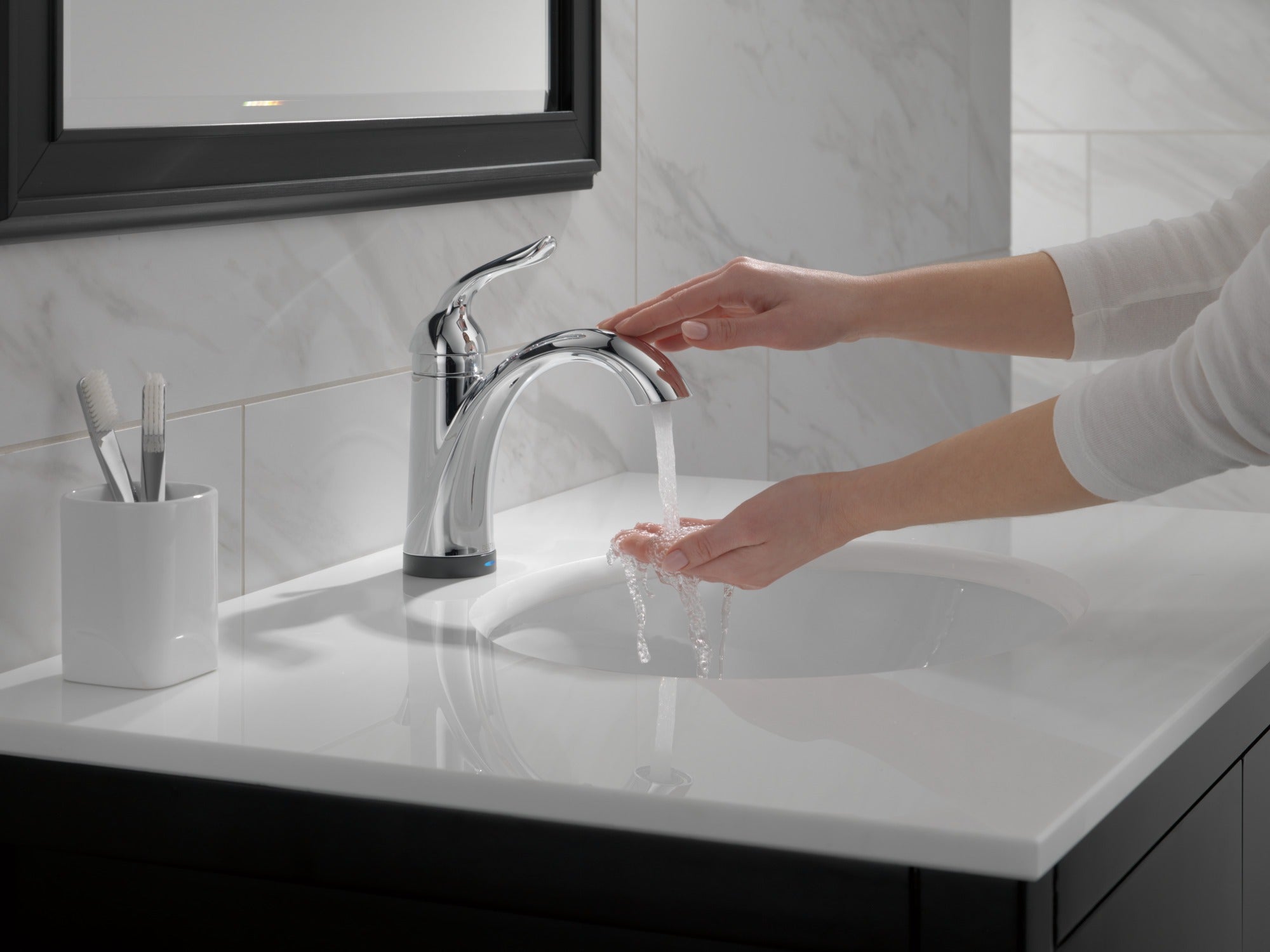 Delta Lahara® Touch2O® Bathroom Faucet with Touchless Technology
