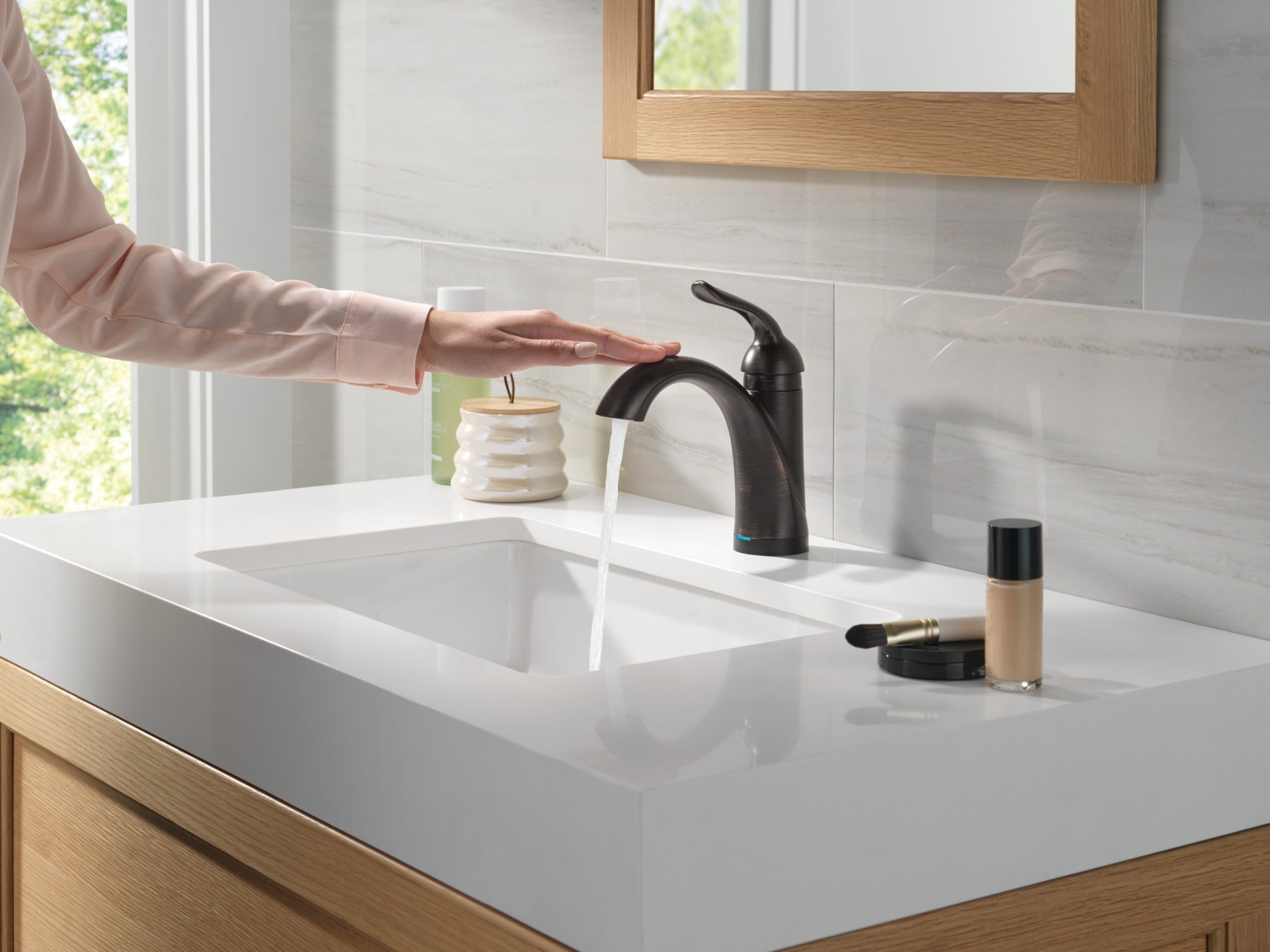 Delta Lahara® Touch2O® Bathroom Faucet with Touchless Technology