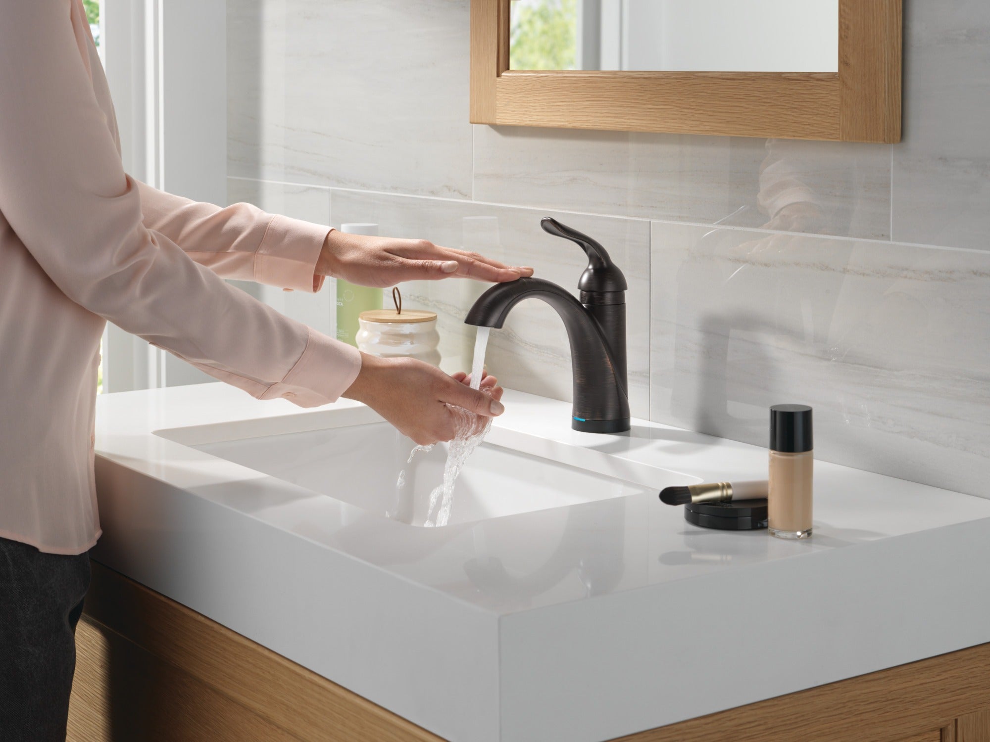 Delta Lahara® Touch2O® Bathroom Faucet with Touchless Technology