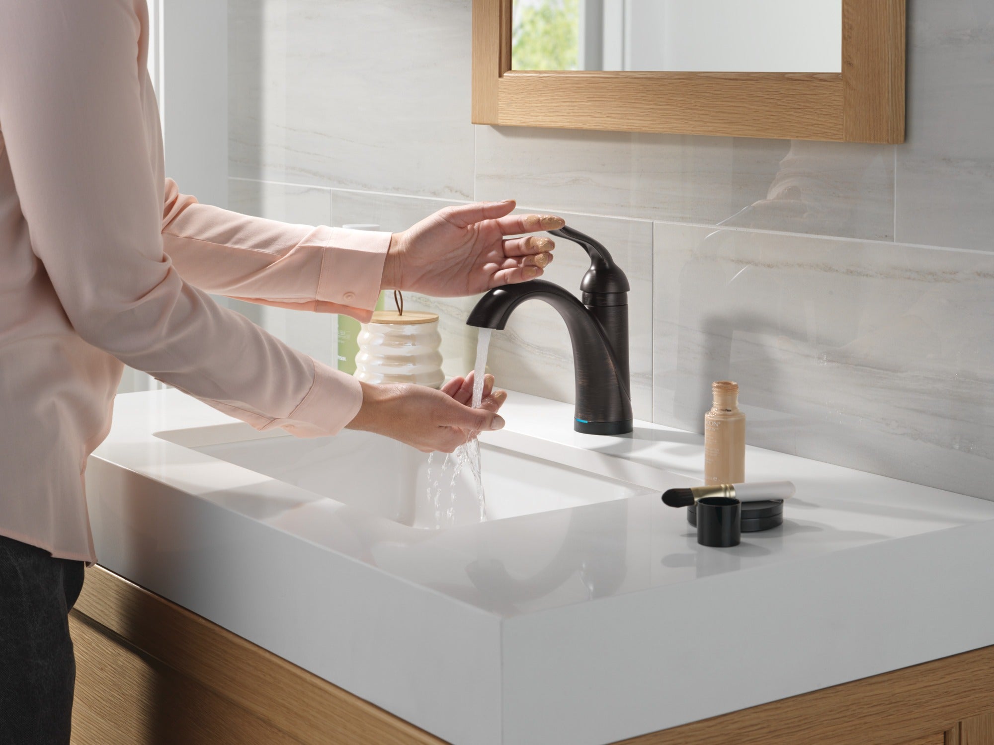 Delta Lahara® Touch2O® Bathroom Faucet with Touchless Technology