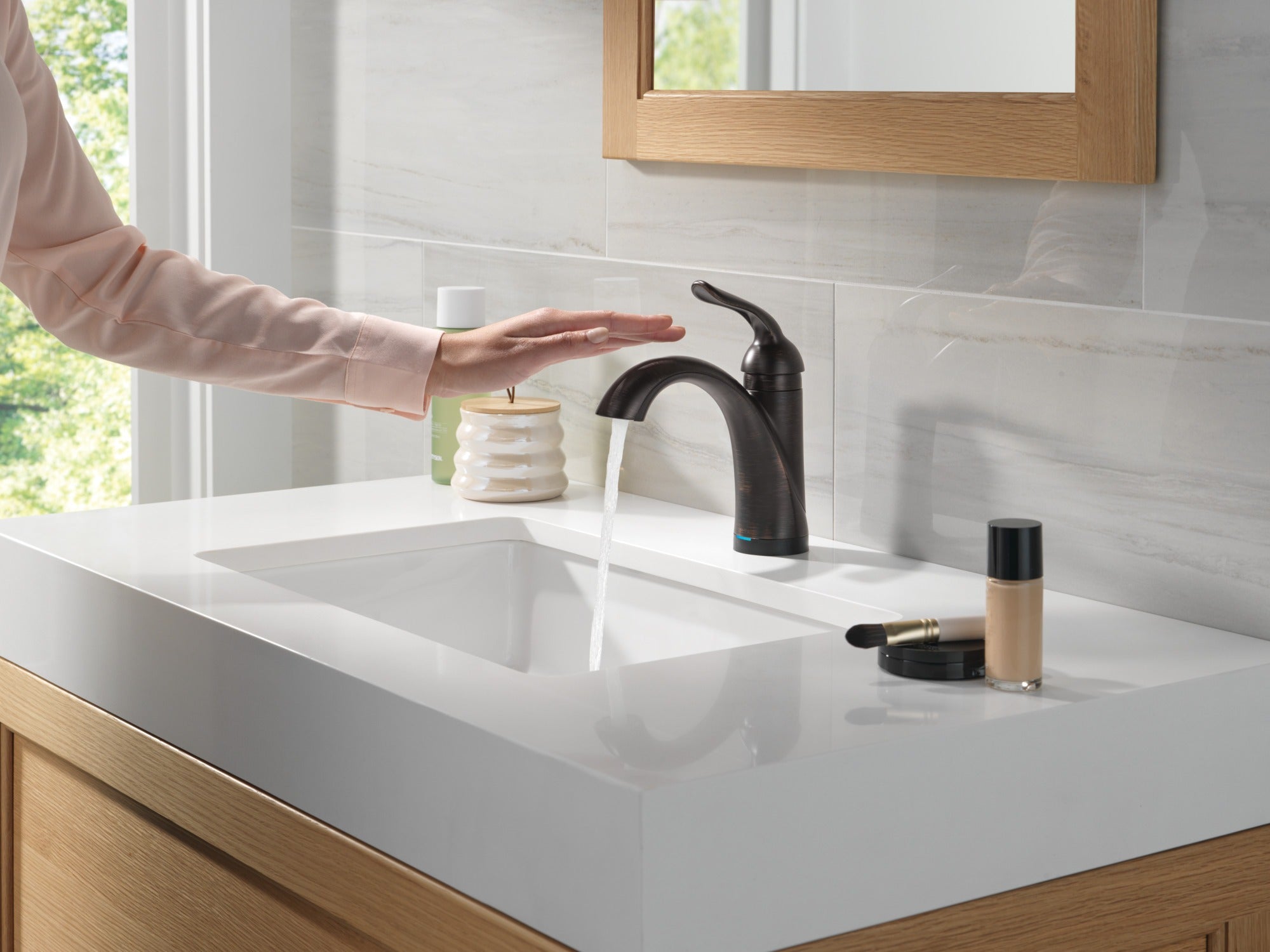 Delta Lahara® Touch2O® Bathroom Faucet with Touchless Technology