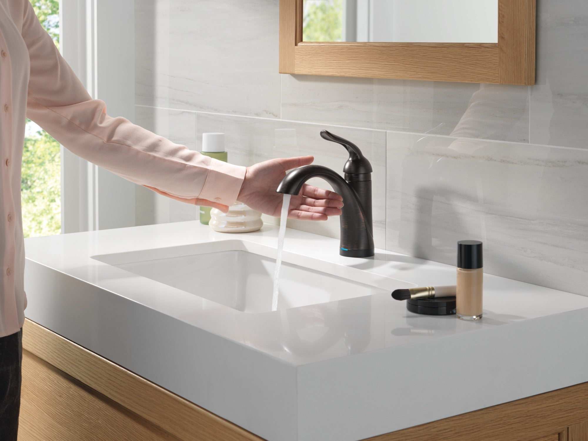 Delta Lahara® Touch2O® Bathroom Faucet with Touchless Technology