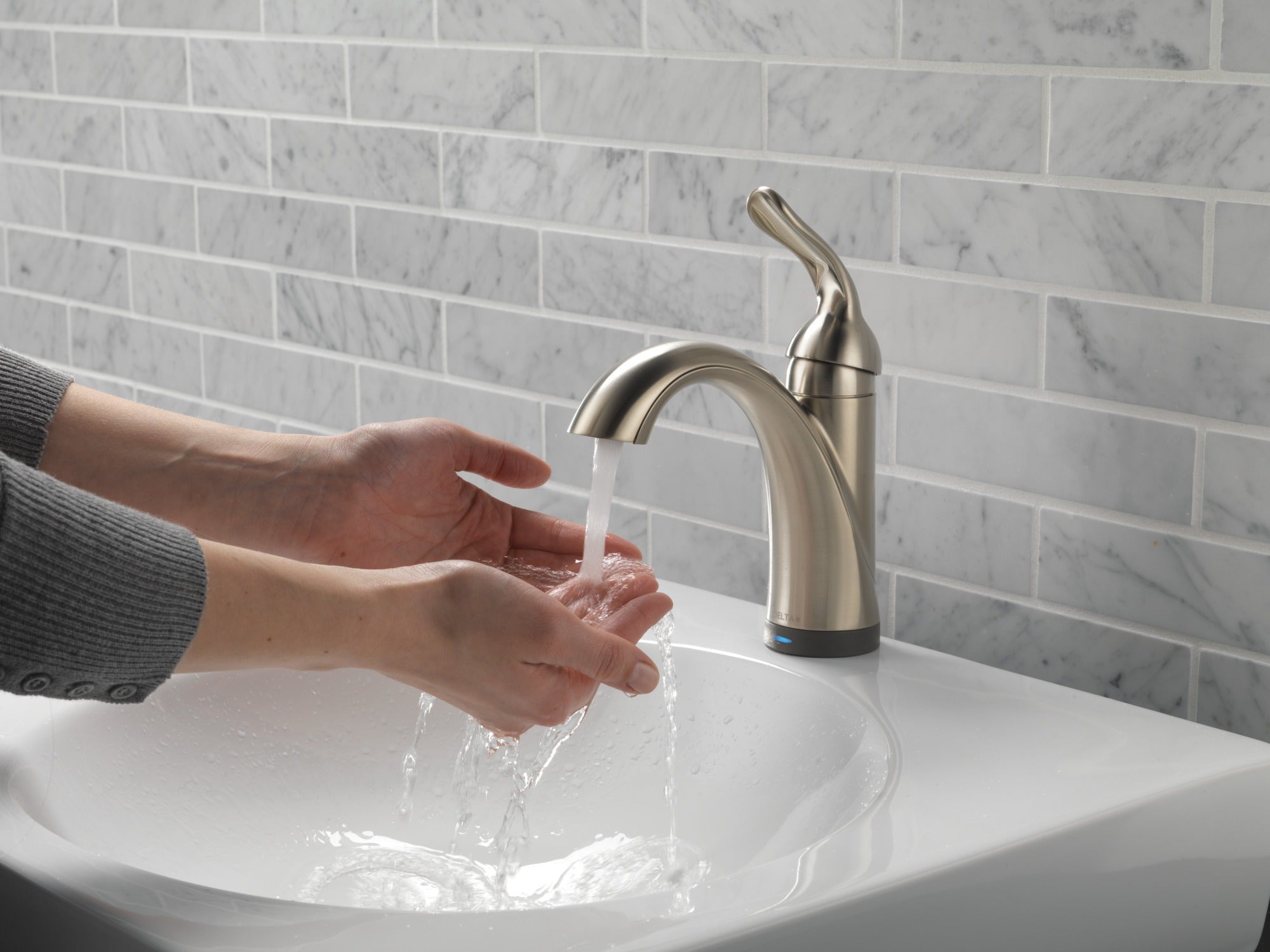 Delta Lahara® Touch2O® Bathroom Faucet with Touchless Technology