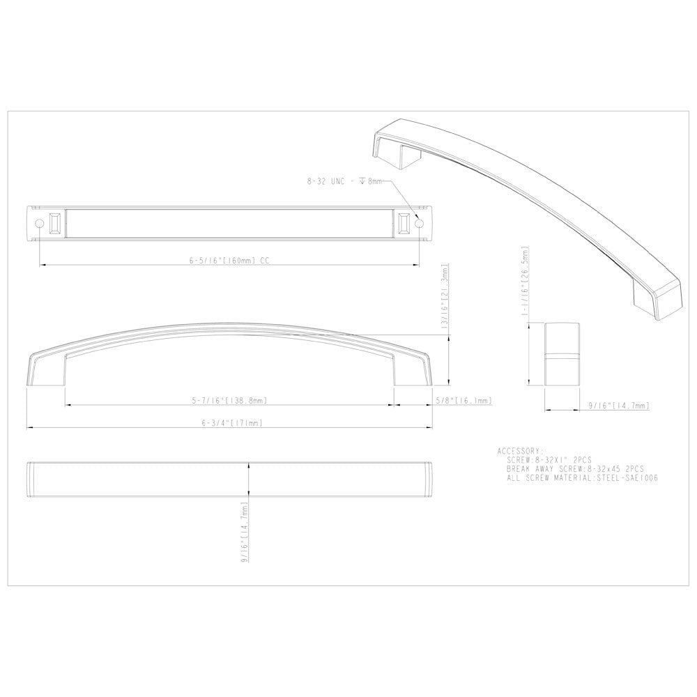 Hardware Resources 96 mm Center-to-Center Satin Nickel Merrick Cabinet Pull