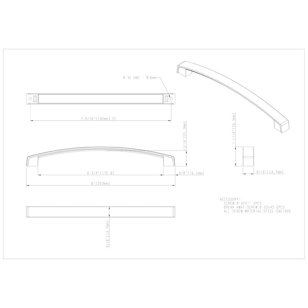 Hardware Resources 96 mm Center-to-Center Satin Nickel Merrick Cabinet Pull