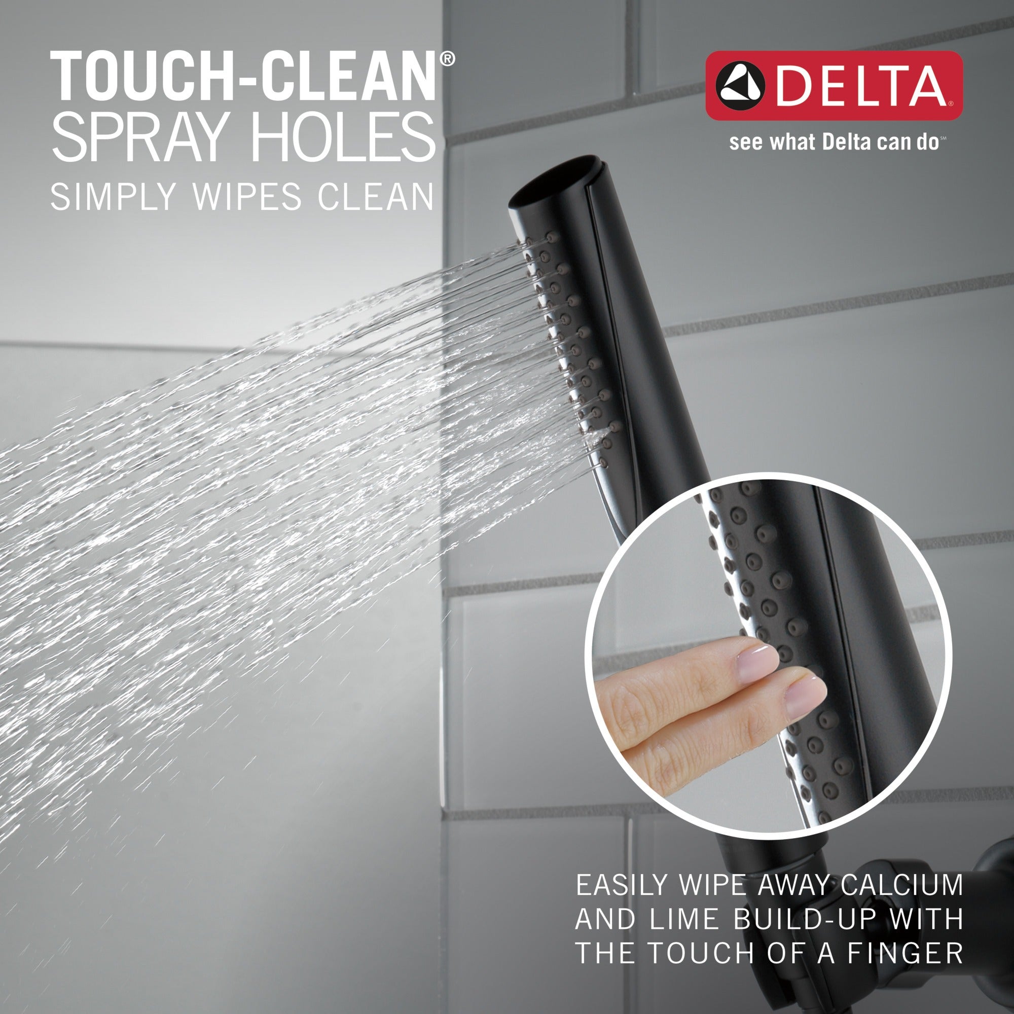Delta Grail® Premium Single-Setting Adjustable Wall Mount Hand Shower
