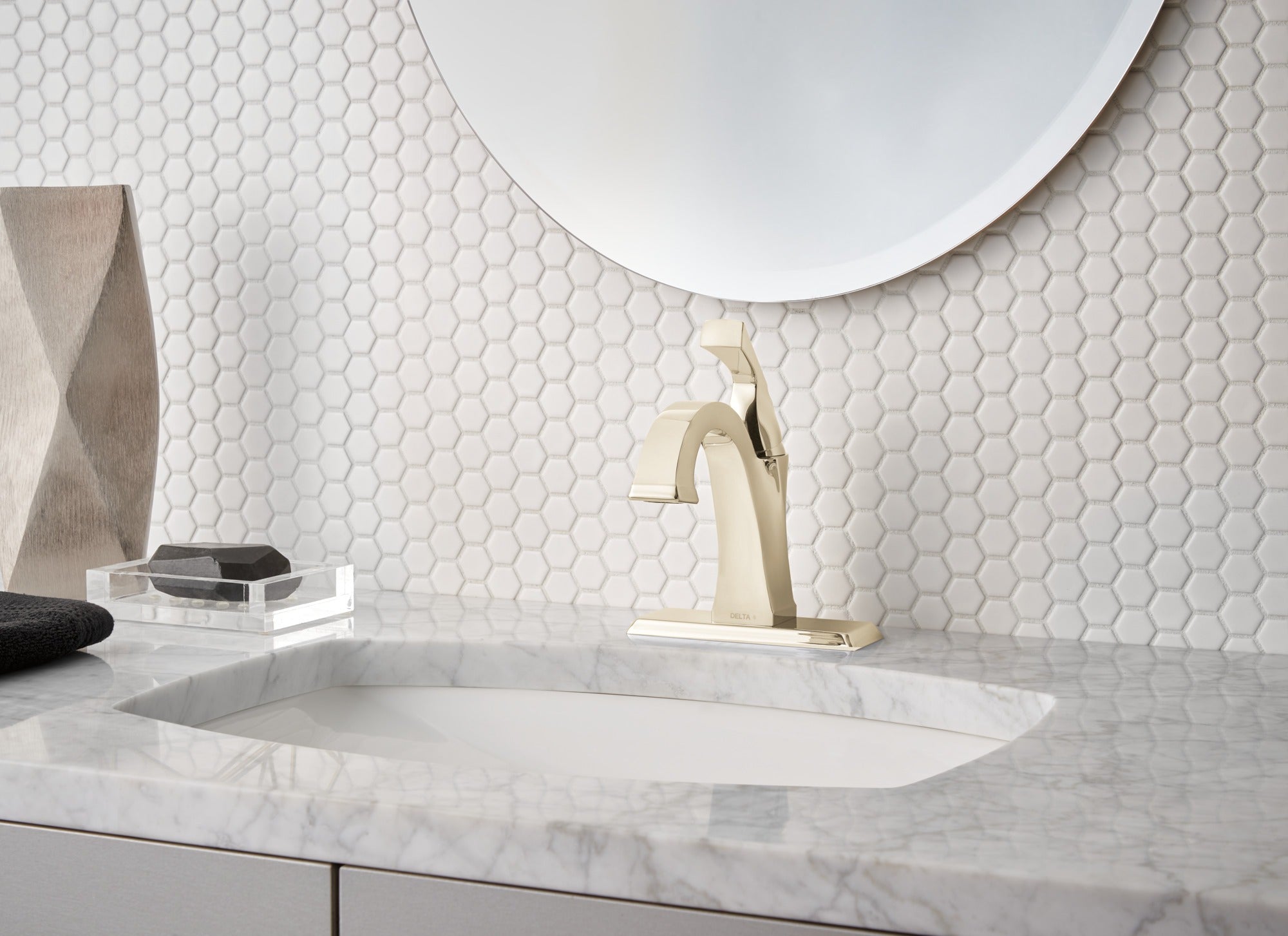 Delta Dryden™ Escutcheon - 3 Hole - 1H Bathroom