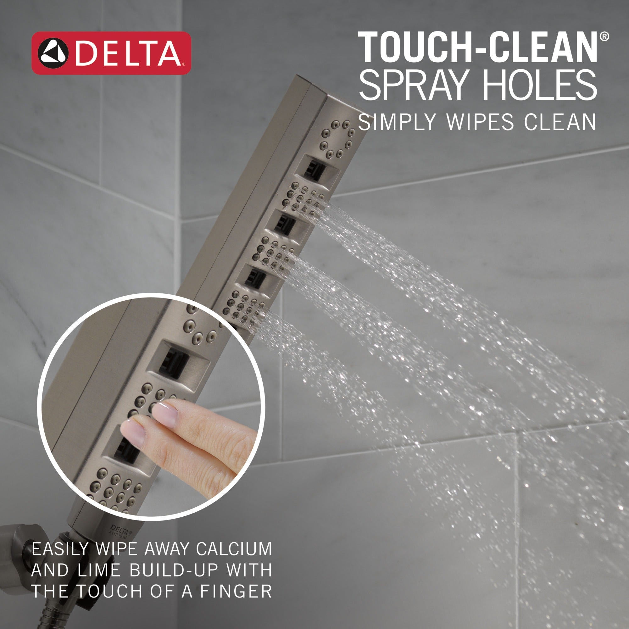 Delta Universal Showering Components H2OKinetic® 4-Setting Wall Mount Hand Shower