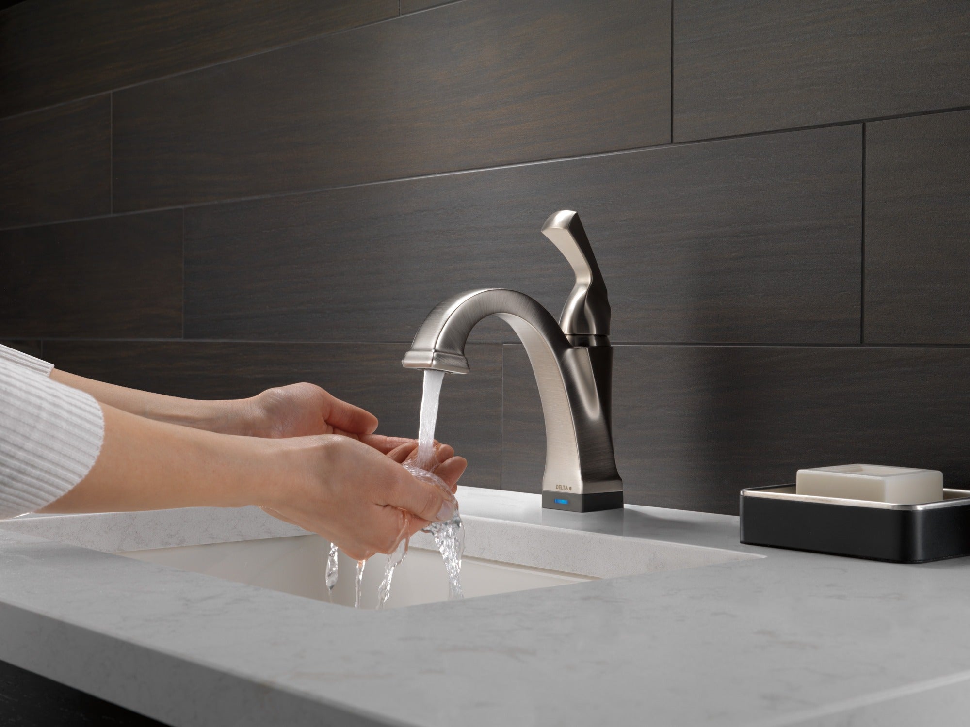 Delta Dryden™ Touch2O® Bathroom Faucet with Touchless Technology