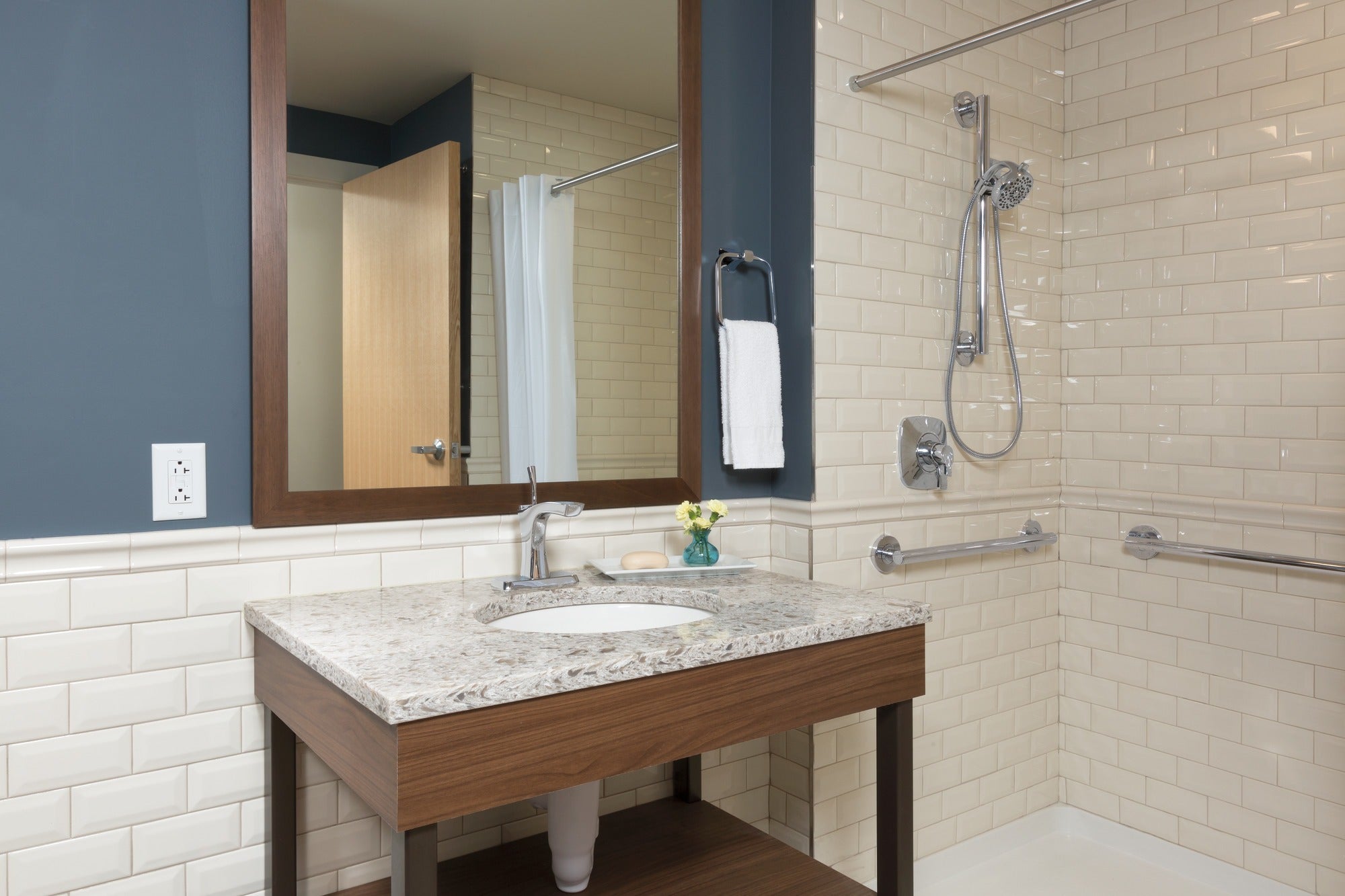 Delta Pivotal® 42" Angular Modern Decorative ADA Grab Bar