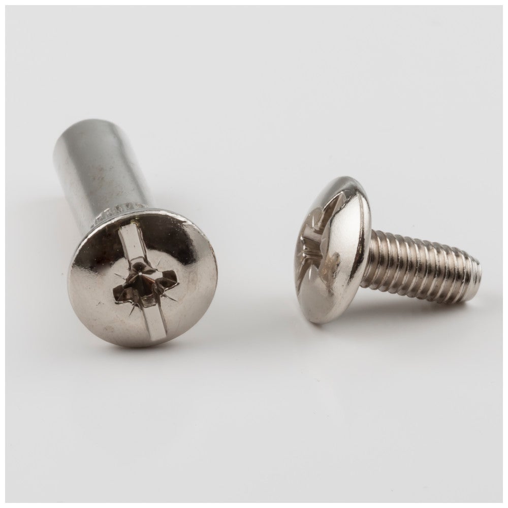 Hardware Resources 2 Piece Nickel Plated Connector Bolt for 8 mm Drilling and 31 mm - 41 mm Panel Thickness - Bag of 400