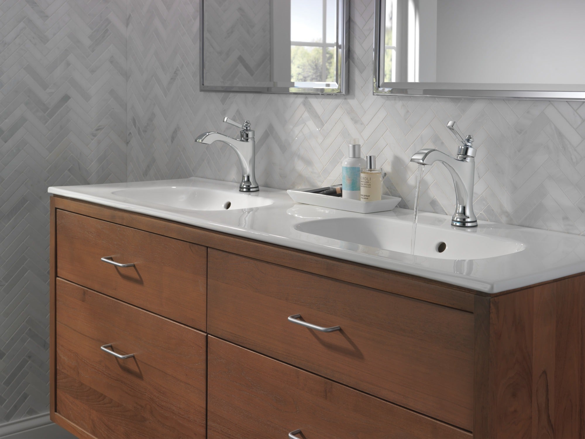 Delta Dorval™ Touch2O® Bathroom Faucet with Touchless Technology