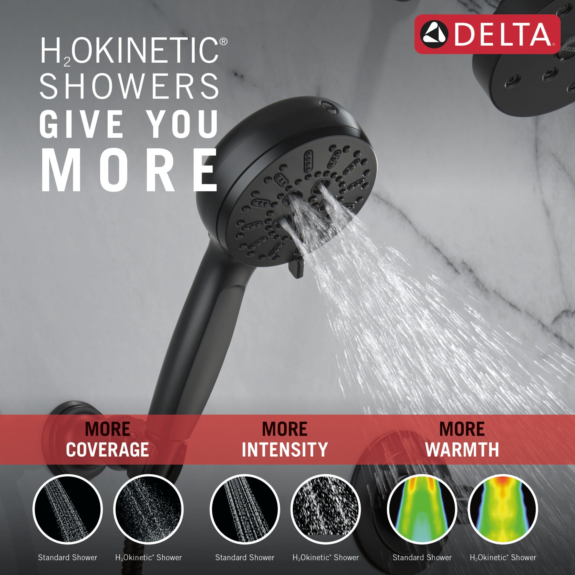 Delta Universal Showering Components 7-Setting Wall Mount Hand Shower with Cleaning Spray
