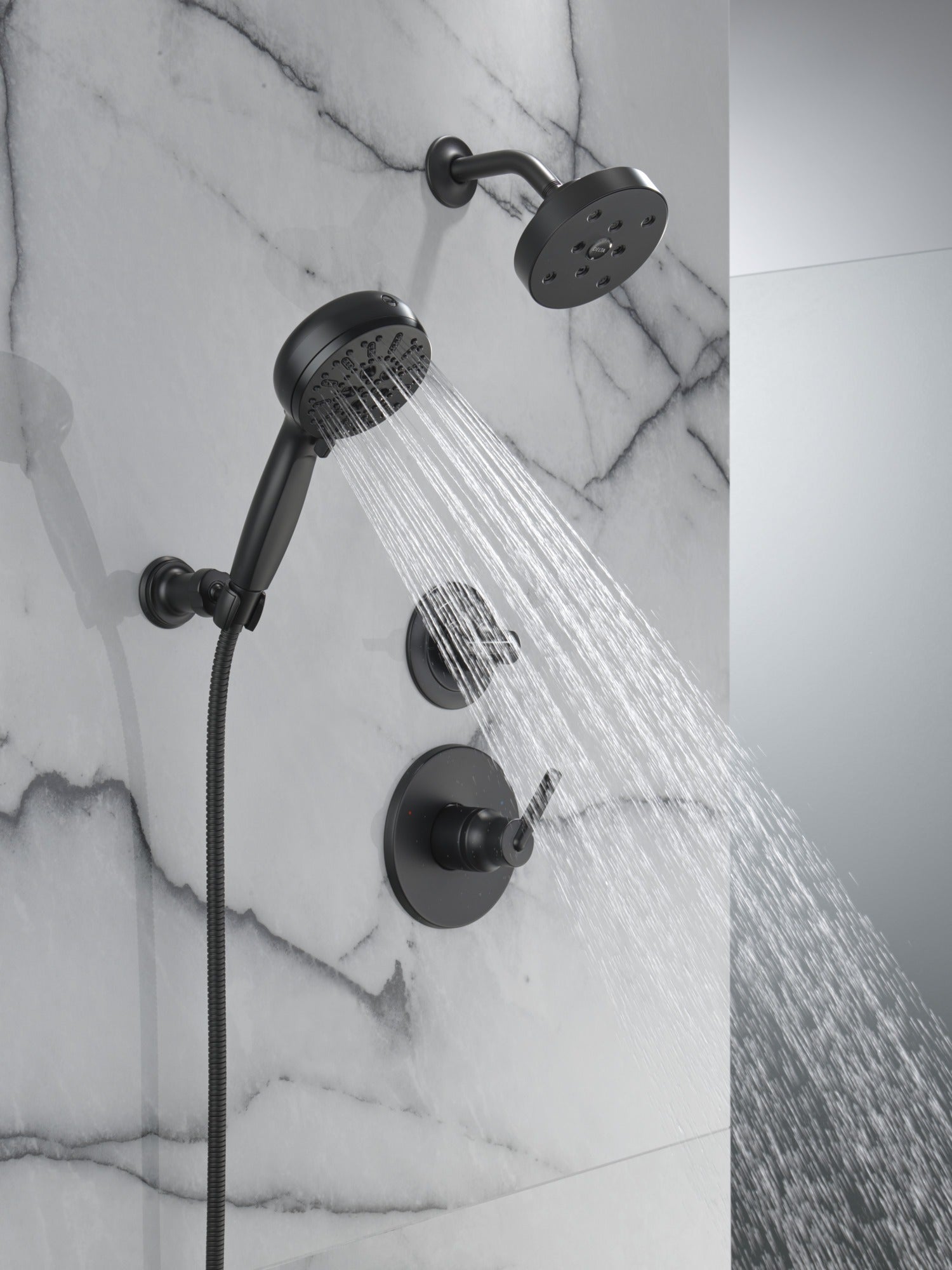 Delta Universal Showering Components 7-Setting Wall Mount Hand Shower with Cleaning Spray