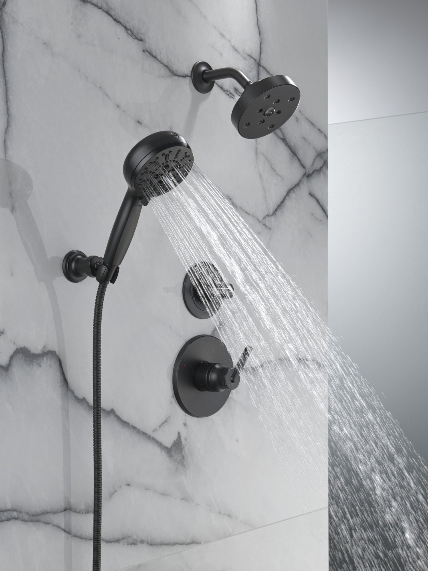 Delta Universal Showering Components 7-Setting Wall Mount Hand Shower with Cleaning Spray