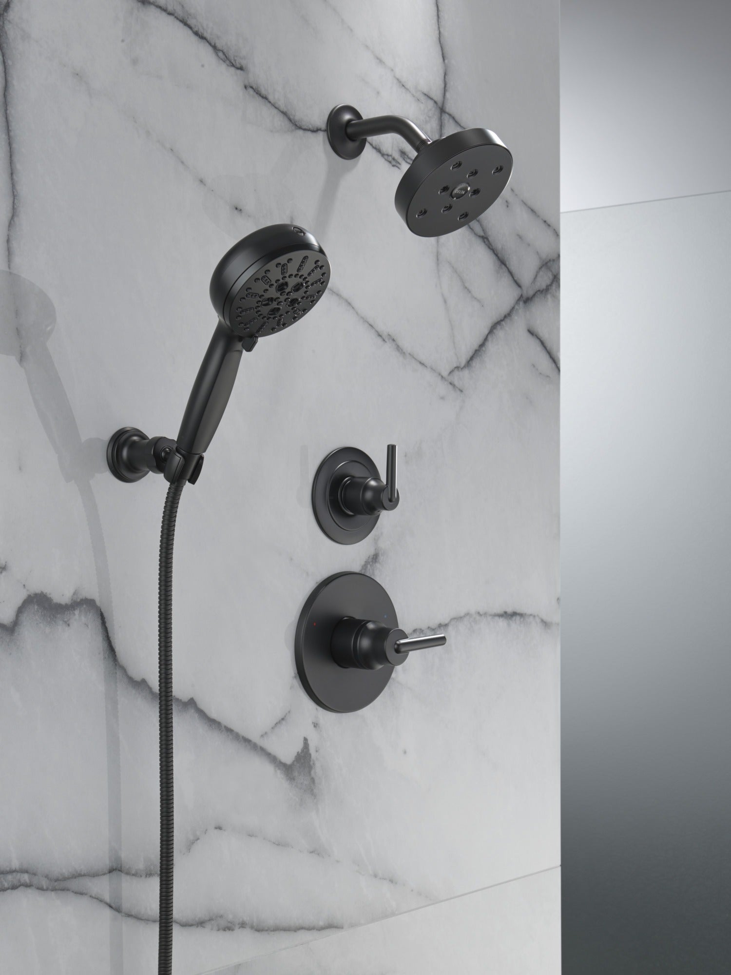 Delta Universal Showering Components 7-Setting Wall Mount Hand Shower with Cleaning Spray
