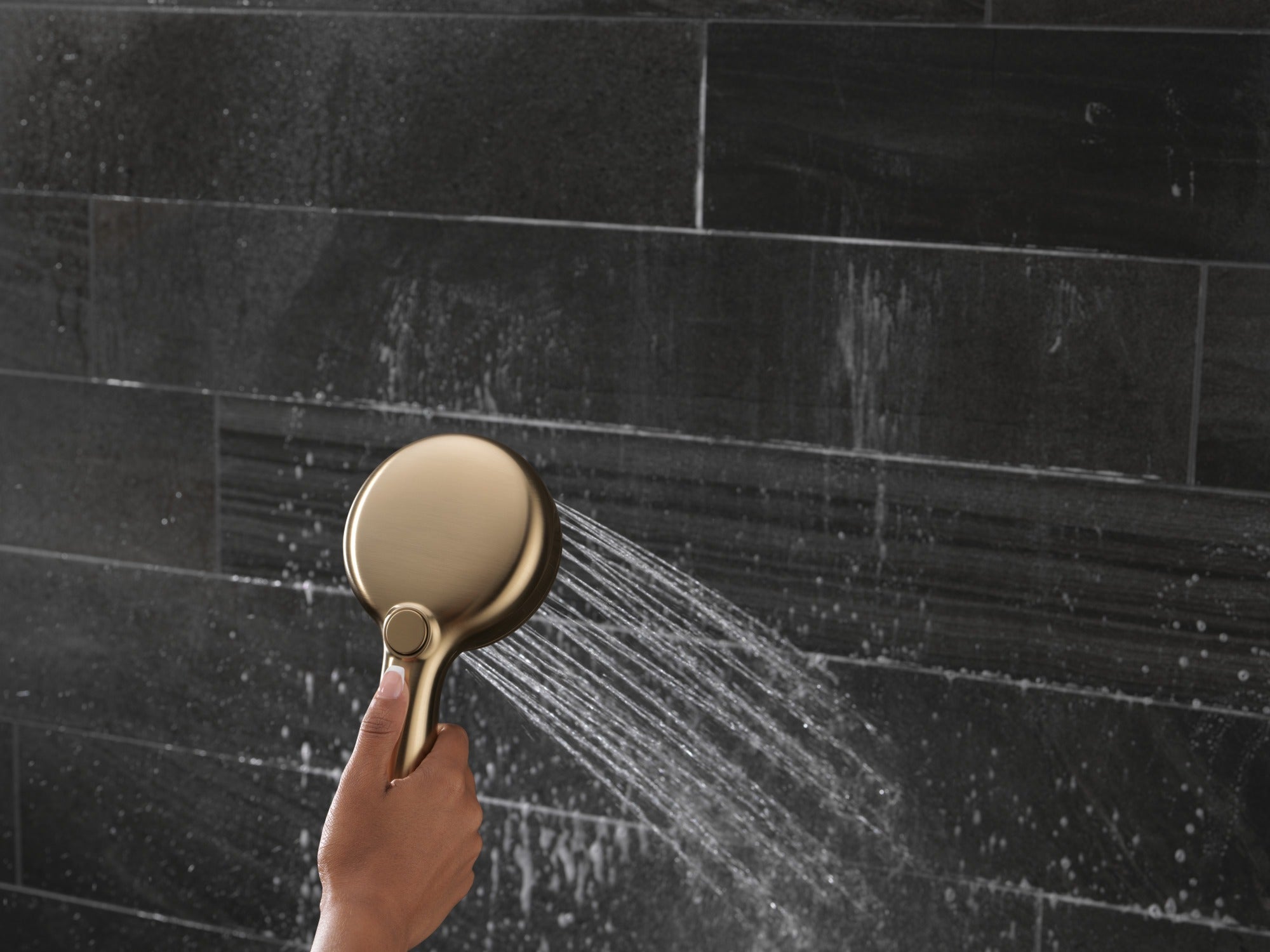 Delta Universal Showering Components 7-Setting Wall Mount Hand Shower with Cleaning Spray