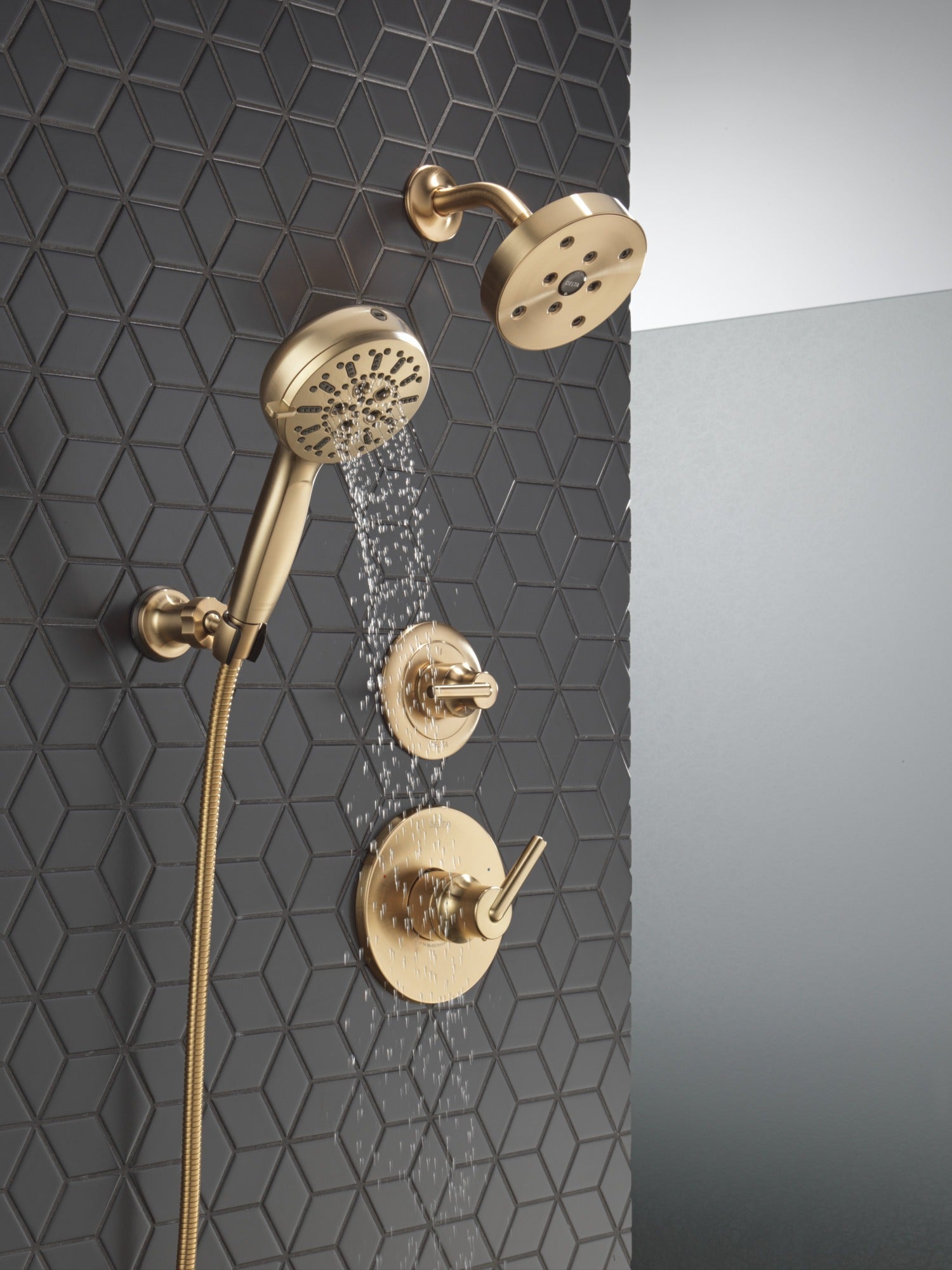 Delta Universal Showering Components 7-Setting Wall Mount Hand Shower with Cleaning Spray