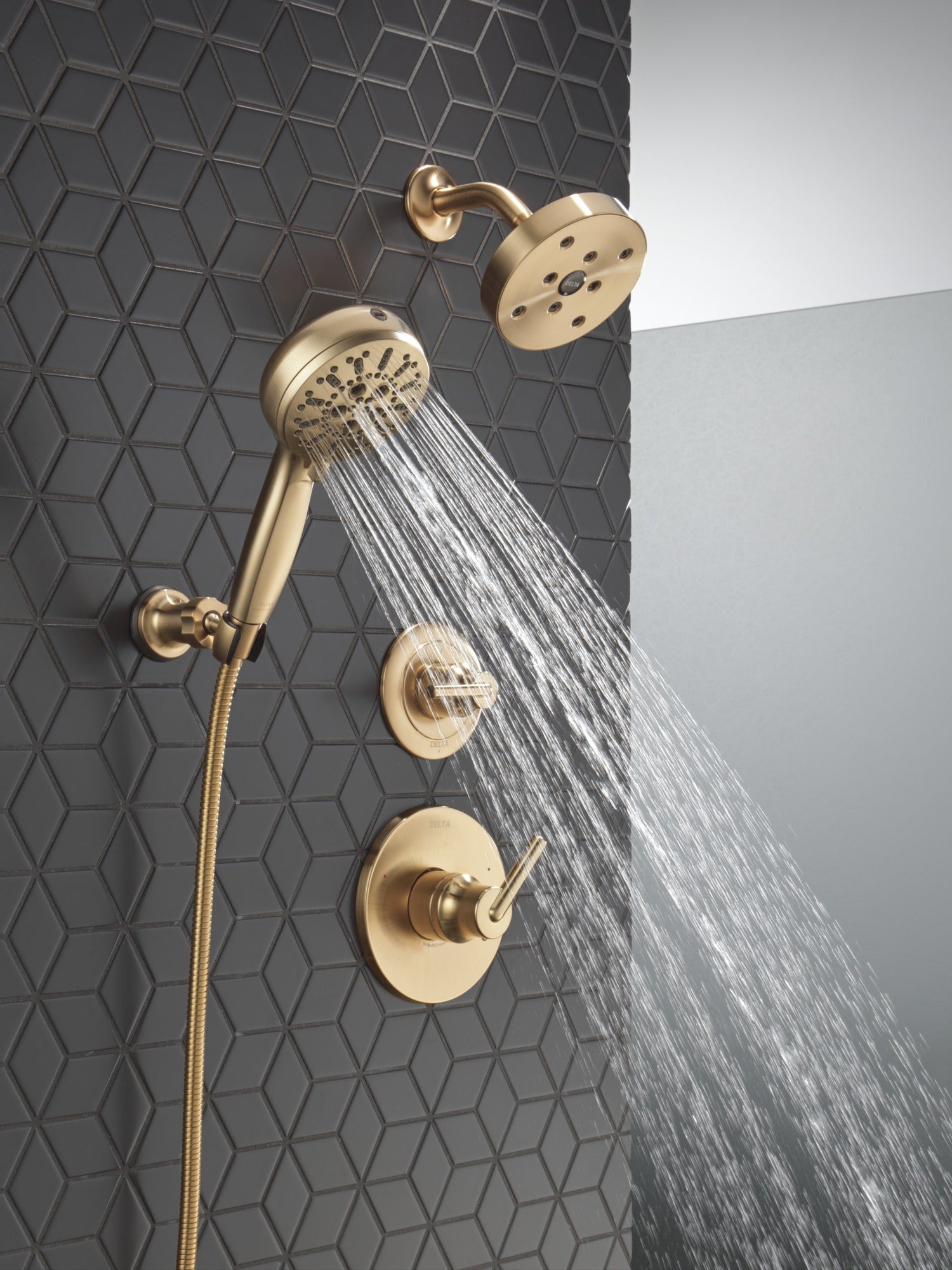 Delta Universal Showering Components 7-Setting Wall Mount Hand Shower with Cleaning Spray