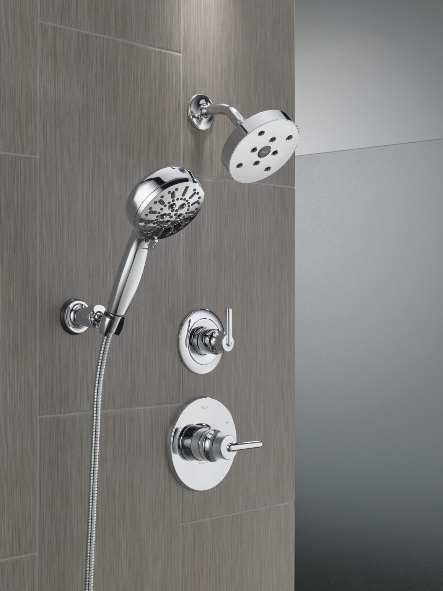 Delta Universal Showering Components 7-Setting Wall Mount Hand Shower with Cleaning Spray