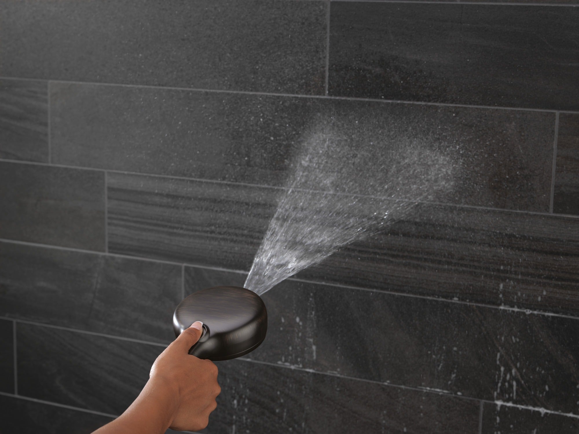 Delta Universal Showering Components 7-Setting Slide Bar Hand Shower with Cleaning Spray