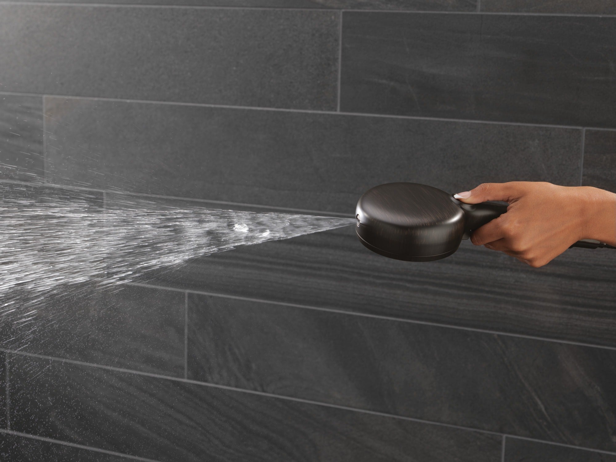 Delta Universal Showering Components 7-Setting Slide Bar Hand Shower with Cleaning Spray