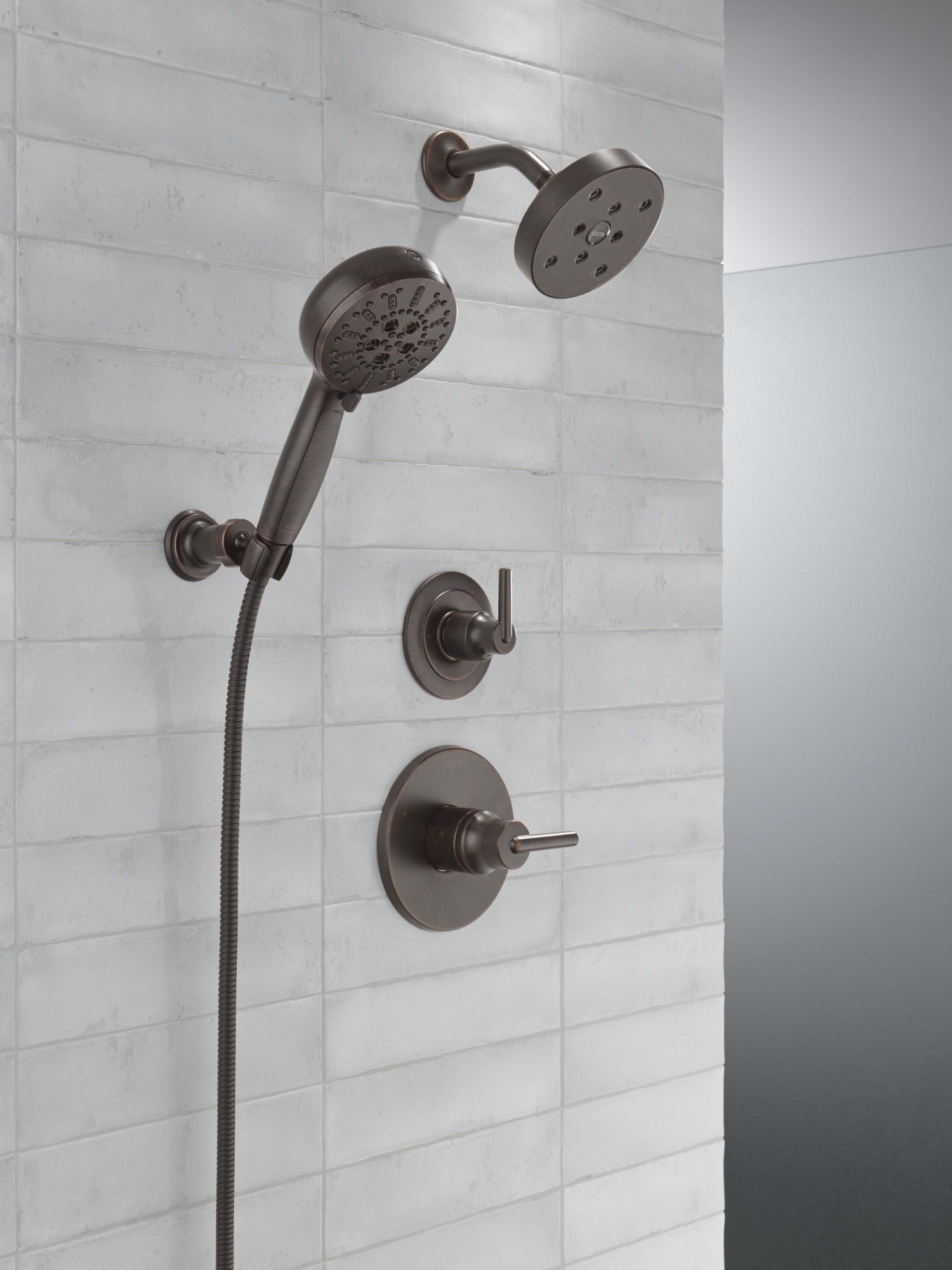 Delta Universal Showering Components 7-Setting Wall Mount Hand Shower with Cleaning Spray