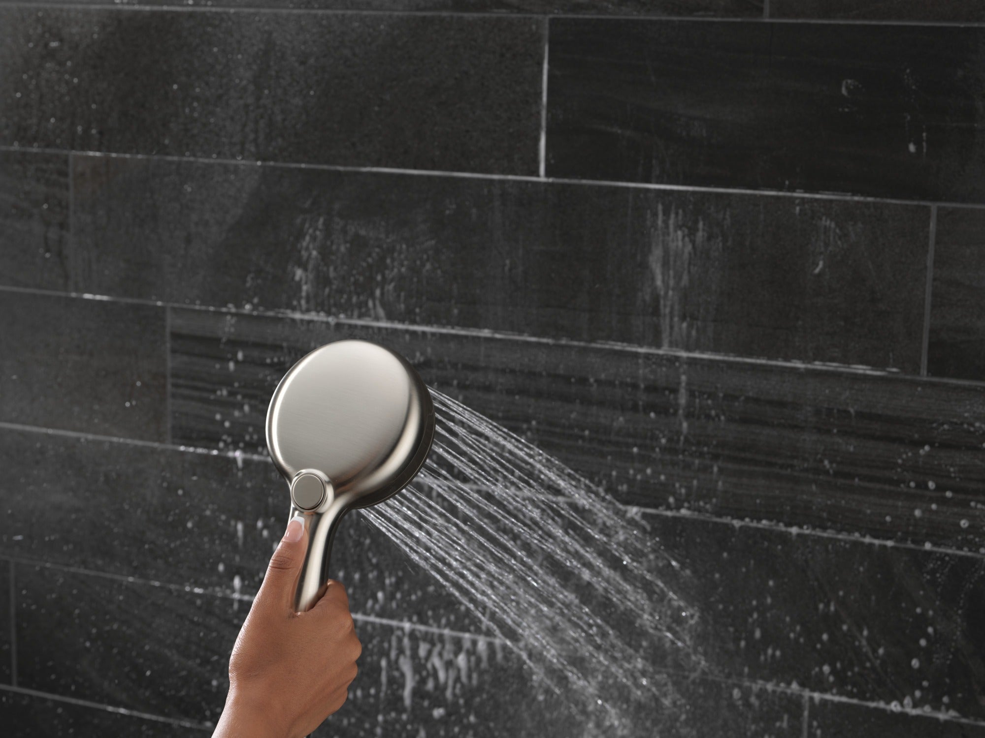 Delta Universal Showering Components 7-Setting Wall Mount Hand Shower with Cleaning Spray