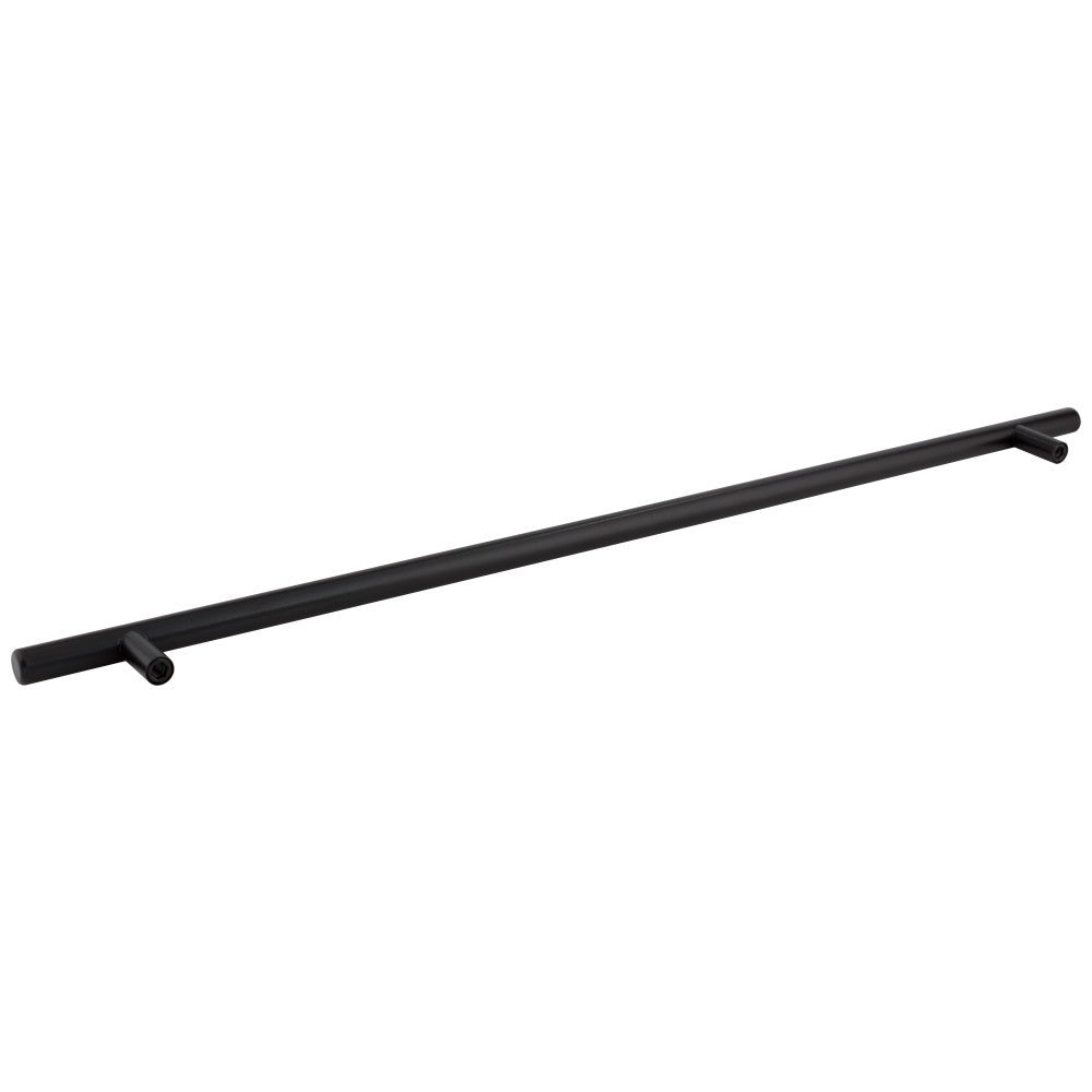 Hardware Resources 96 mm Center-to-Center Hollow Matte Black Stainless Steel Naples Cabinet Bar Pull