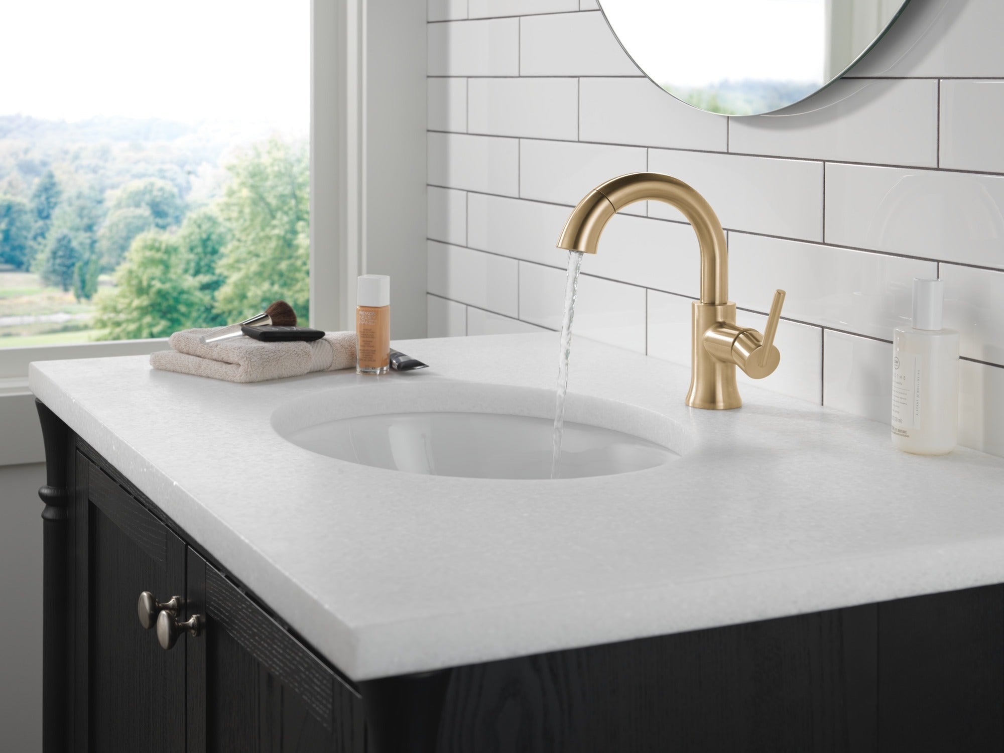 Delta Trinsic® Single Handle Pull Down Bathroom Faucet