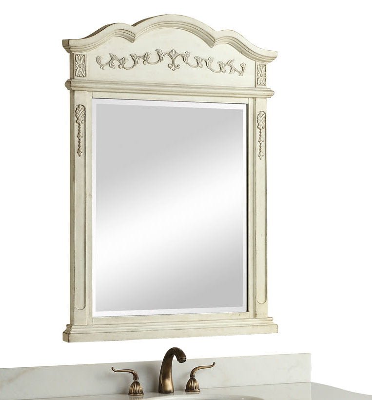 Chans Furniture HF-2815W-AW-56 56" Antique white Morton Bathroom Sink Vanity