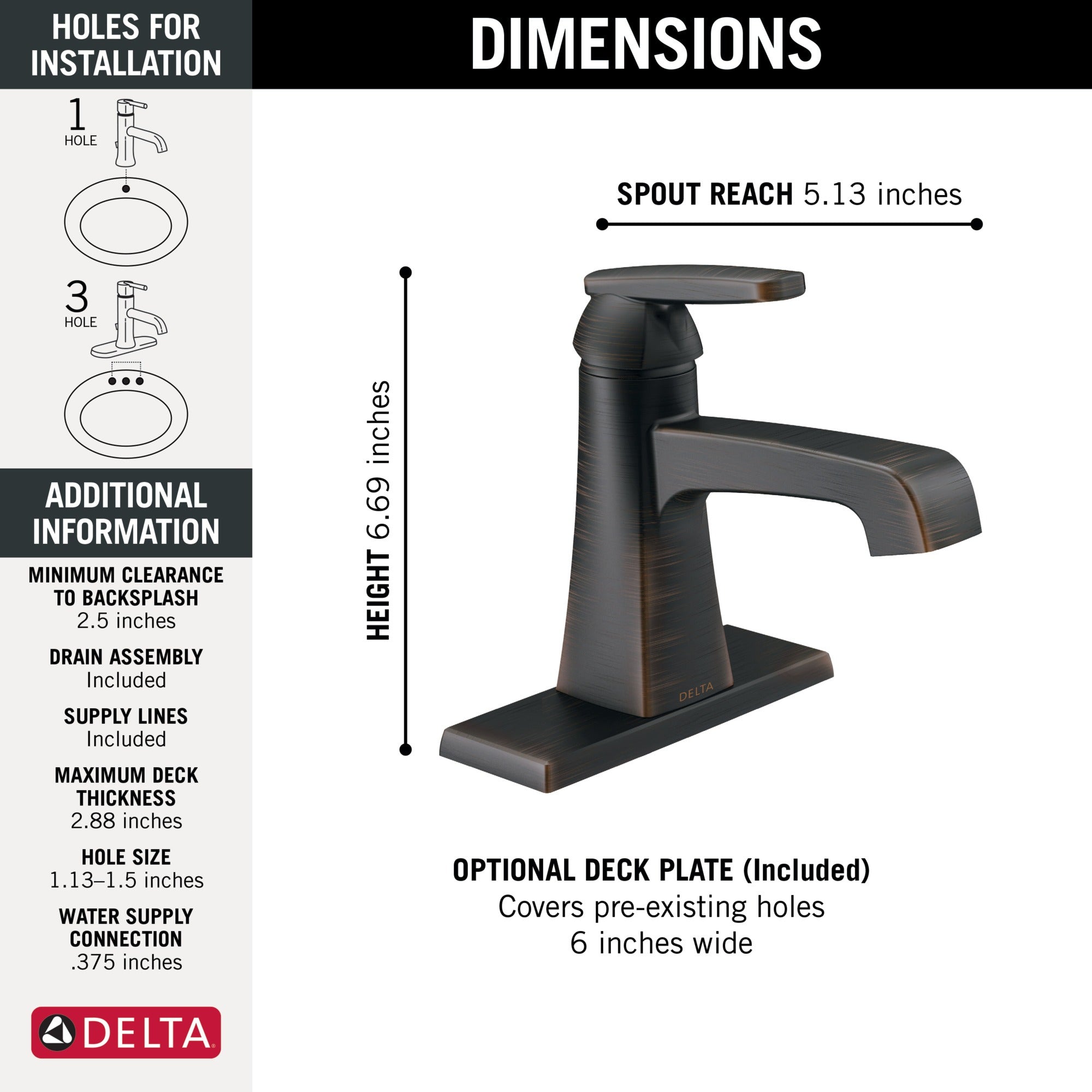 Delta Ashlyn® Single Handle Bathroom Faucet