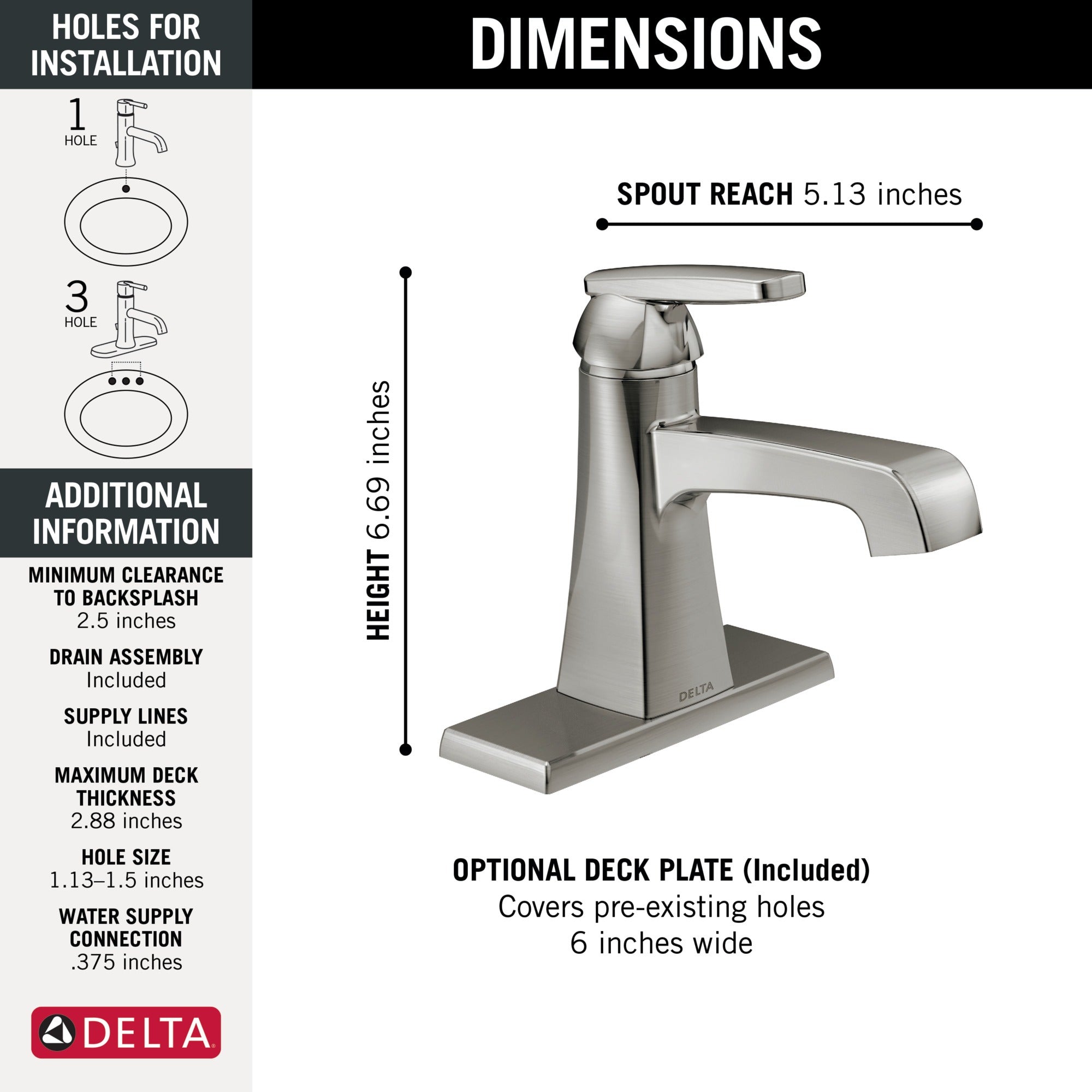 Delta Ashlyn® Single Handle Bathroom Faucet