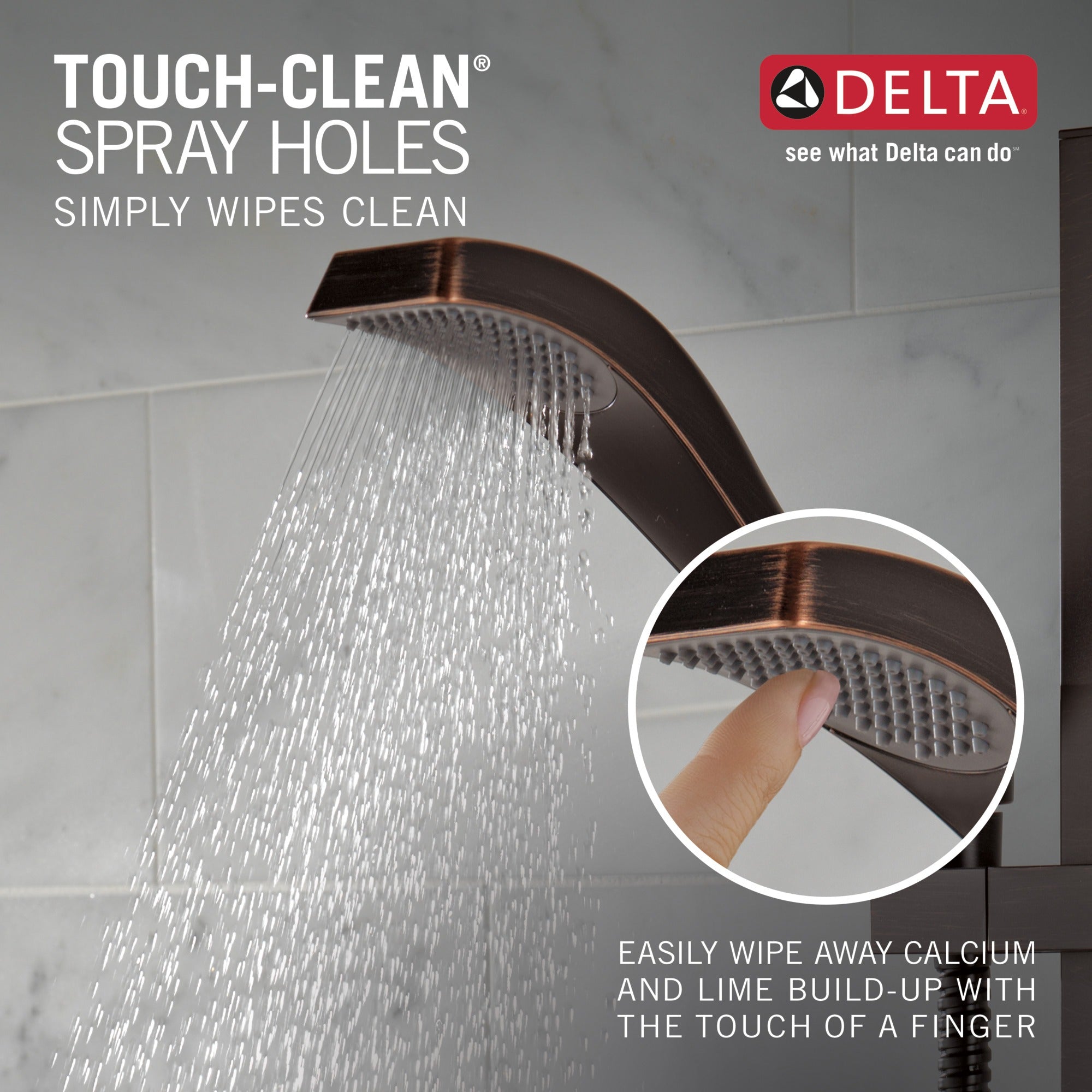 Delta Dryden™ Premium Single-Setting Slide Bar Hand Shower