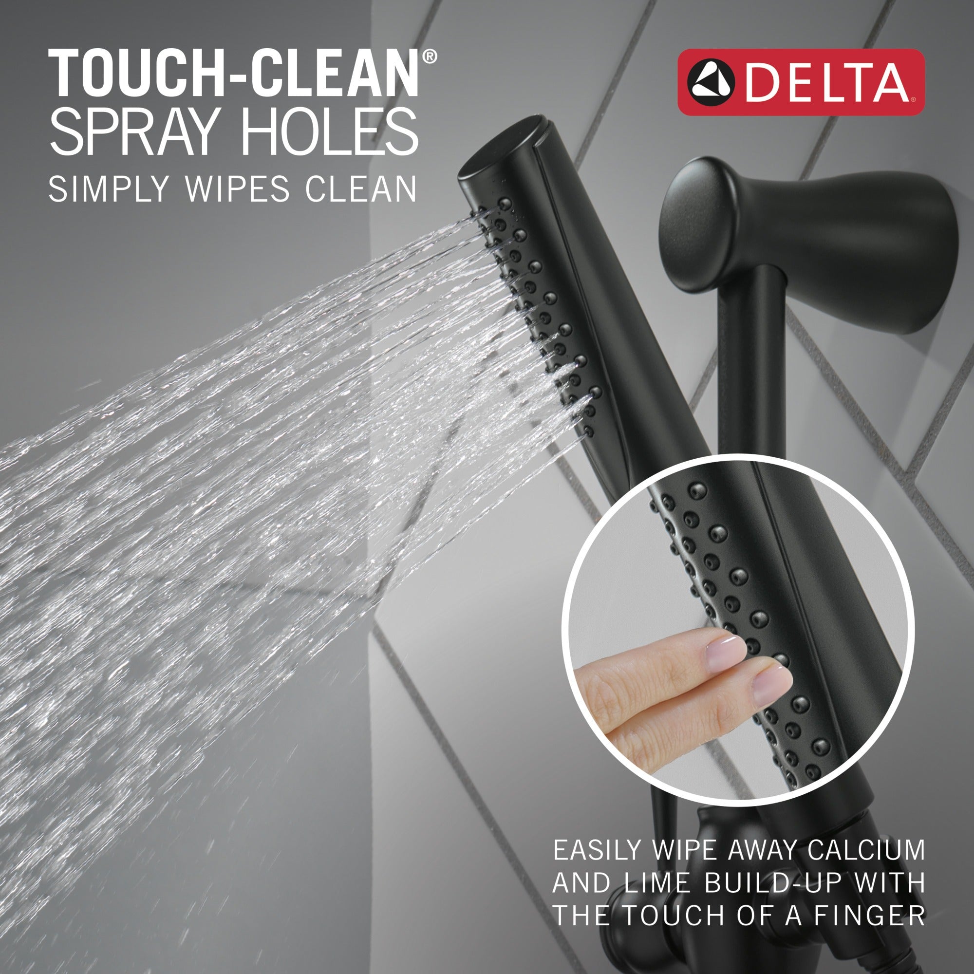 Delta Grail® Premium Single-Setting Slide Bar Hand Shower