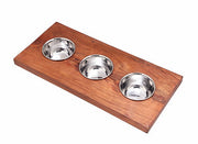 Nantucket -Prep Station 3 Piece Round Condiment Server