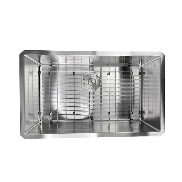 Nantucket SR3219-16 - 32" Pro Series Large Rectangle Single Bowl Undermount Small Radius Stainless Steel Kitchen Sink
