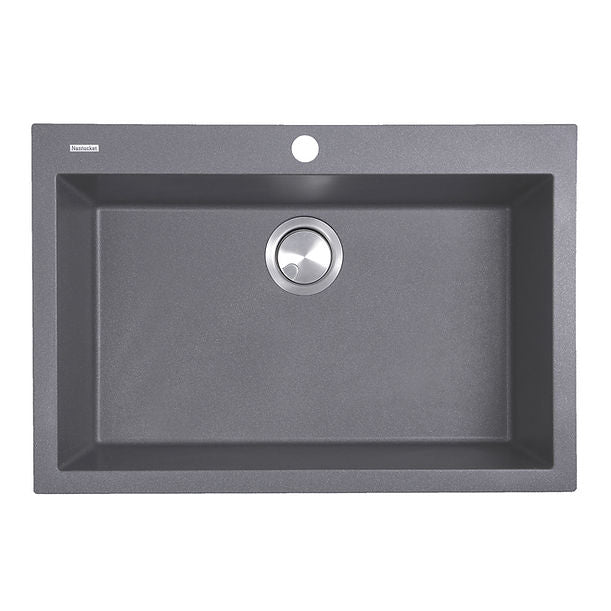 Nantuket Sinks 27" Single Bowl Dualmount Granite Composite Kitchen Sink