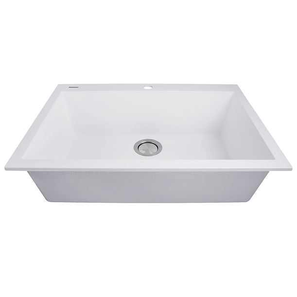 Nantuket Sinks 27" Single Bowl Dualmount Granite Composite Kitchen Sink