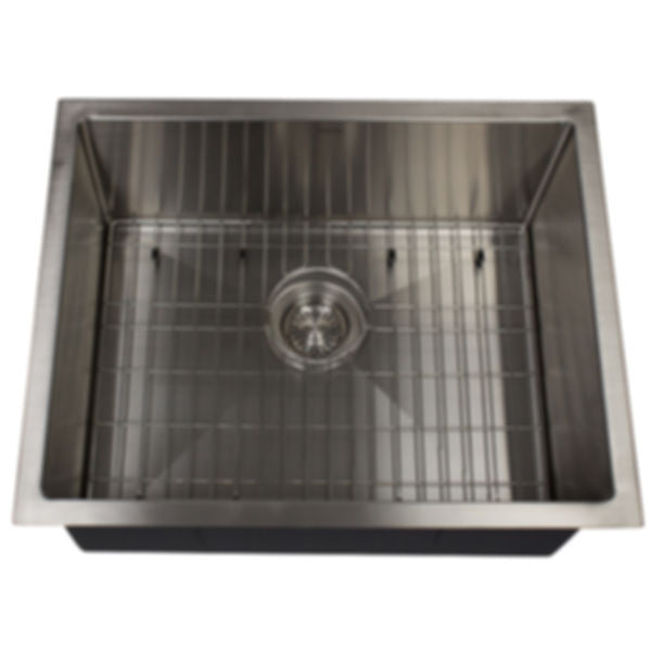 Nantucket AW2318-16 All Weather Rectangle Single Bowl Undermount Small Radius Corners Stainless Steel Kitchen Sink