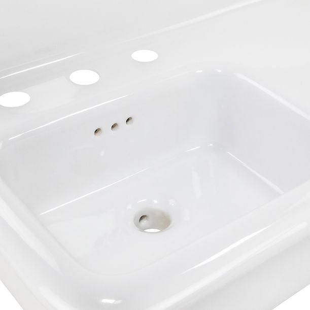 Nantucket Fireclay 30s Style Sink with integral Ledge
