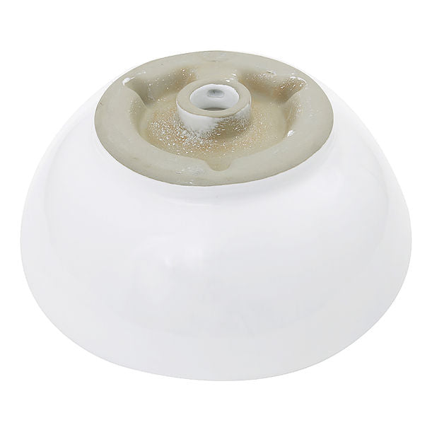 Nantucket 17" Round White Vessel Sink With Overflow NSV218