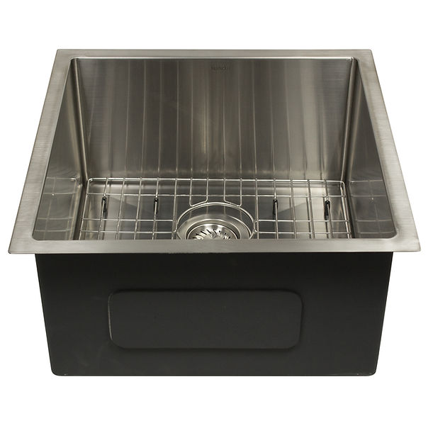 Nantucket AW1919-16 All Weather Prep-Station Single Bowl Undermount Stainless Steel Entertainment Sink